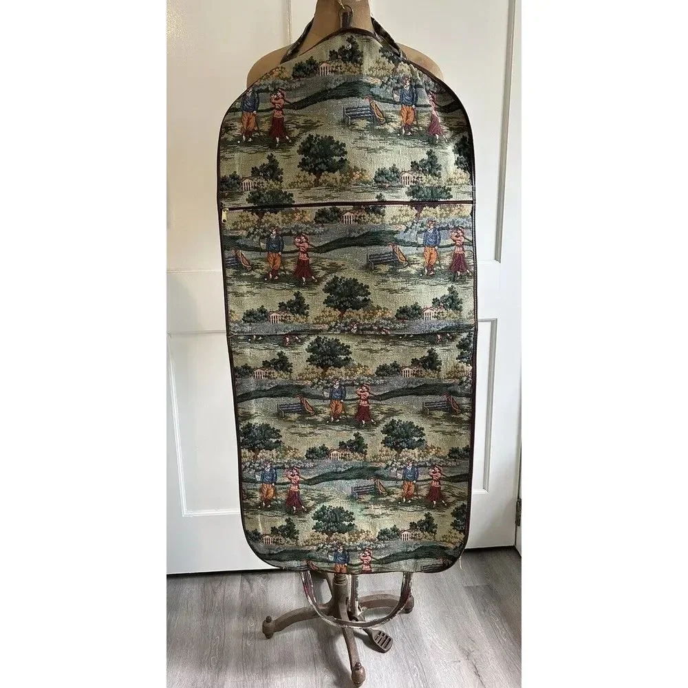 Vtg Holdings‎ Fine Accessories Tapestry Golf Hanging Garment  Bag w/ Travel Bag